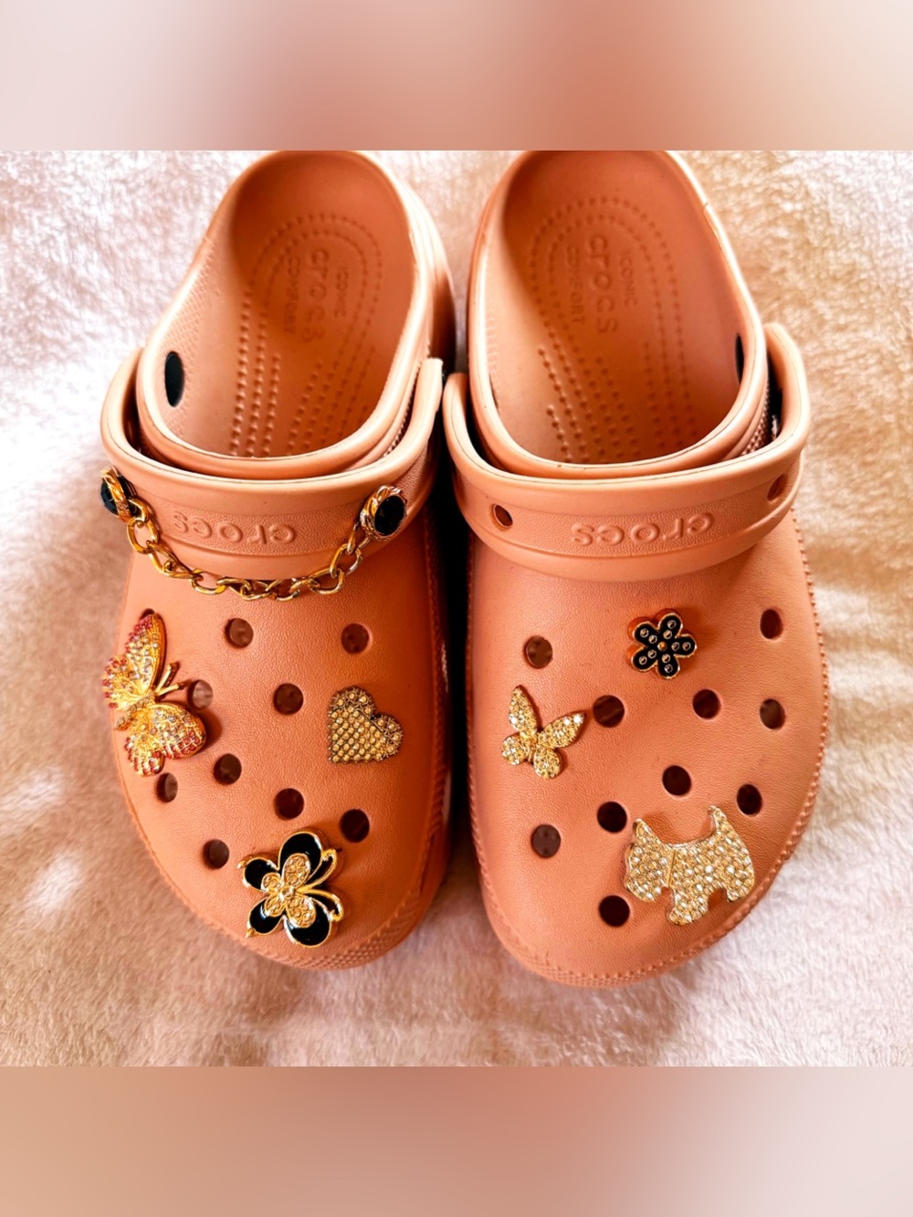 Customized Crocs with Bling EUC